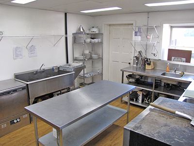 The commercial kitchen at The Noble Motel (1)